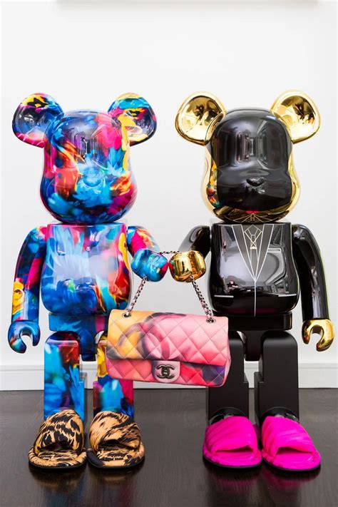 chanel bearbrick|bearbrick background.